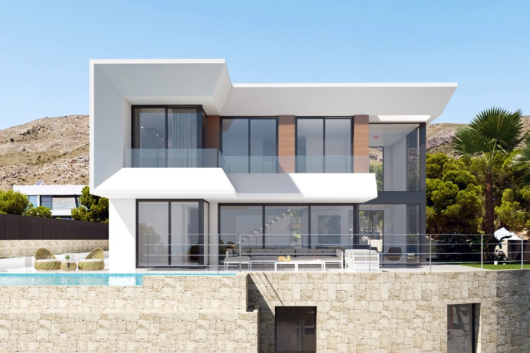 villa en Finestrat en venta, superficie 526 m², ano de construccion 2024, aire acondicionado, parcela 598 m², 5 dormitorios, 5 banos, piscina, ref.: BI-AL.H-035-1