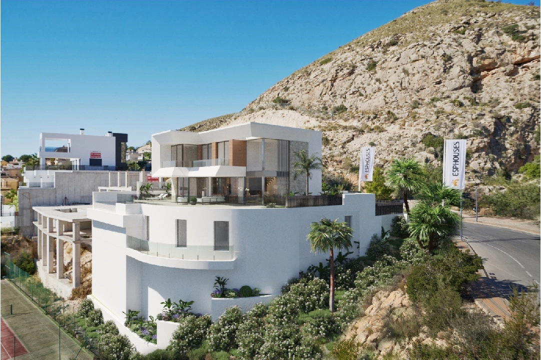 villa en Finestrat en venta, superficie 526 m², ano de construccion 2024, aire acondicionado, parcela 598 m², 5 dormitorios, 5 banos, piscina, ref.: BI-AL.H-035-14