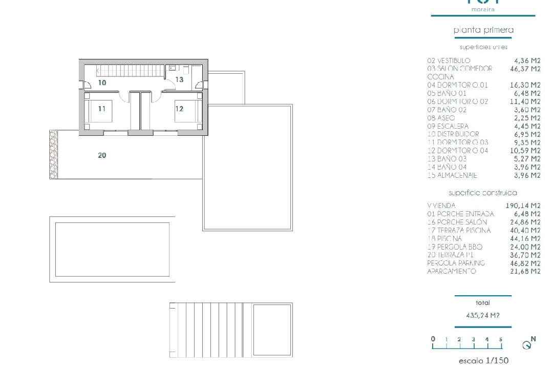 villa en Moraira en venta, superficie 190 m², aire acondicionado, parcela 800 m², 4 dormitorios, 4 banos, piscina, ref.: BI-MT.H-792-10