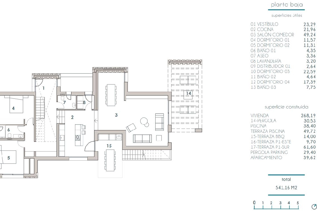villa en Moraira en venta, superficie 268 m², aire acondicionado, parcela 800 m², 4 dormitorios, 3 banos, piscina, ref.: BI-MT.H-793-12