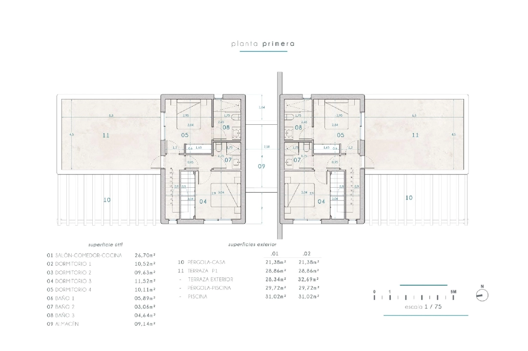 villa en Benissa en venta, superficie 265 m², + KLIMA, aire acondicionado, parcela 519 m², 4 dormitorios, 3 banos, piscina, ref.: BI-MT.H-794-16