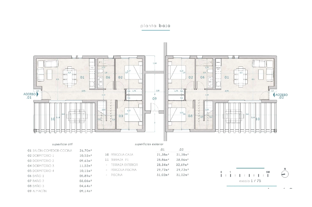 villa en Benissa en venta, superficie 265 m², + KLIMA, aire acondicionado, parcela 519 m², 4 dormitorios, 3 banos, piscina, ref.: BI-MT.H-794-17