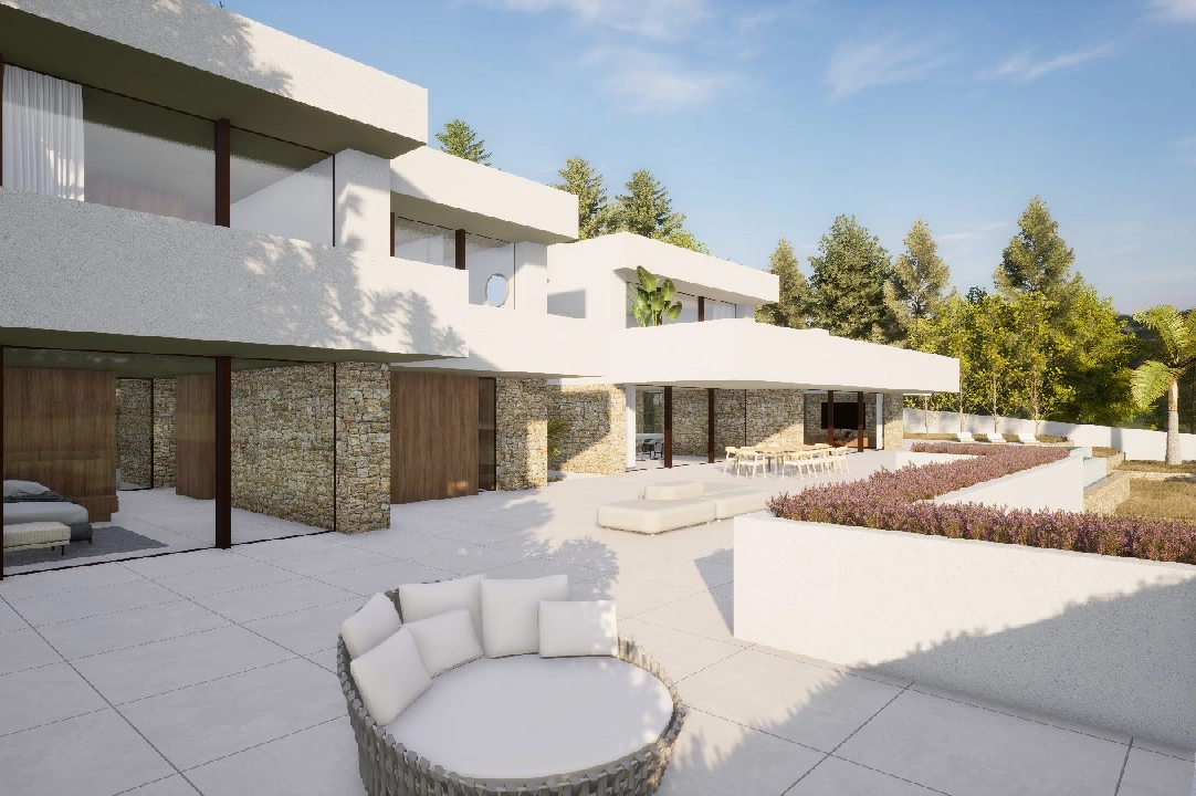 villa en Moraira en venta, superficie 2264 m², ano de construccion 2024, aire acondicionado, parcela 2896 m², 6 dormitorios, 6 banos, piscina, ref.: BI-MT.H-800-8