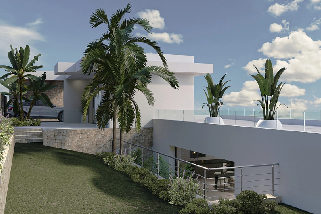 villa en Calpe(Partida Empedrola) en venta, superficie 453 m², aire acondicionado, parcela 1013 m², 4 dormitorios, 5 banos, ref.: BP-4308CAL-4