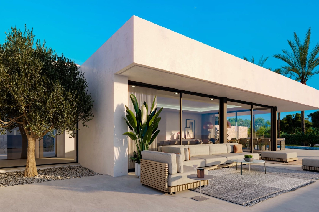 villa en Denia(San Juan) en venta, superficie 322 m², ano de construccion 2026, + calefaccion central, aire acondicionado, parcela 1600 m², 4 dormitorios, 4 banos, piscina, ref.: AS-0524-13