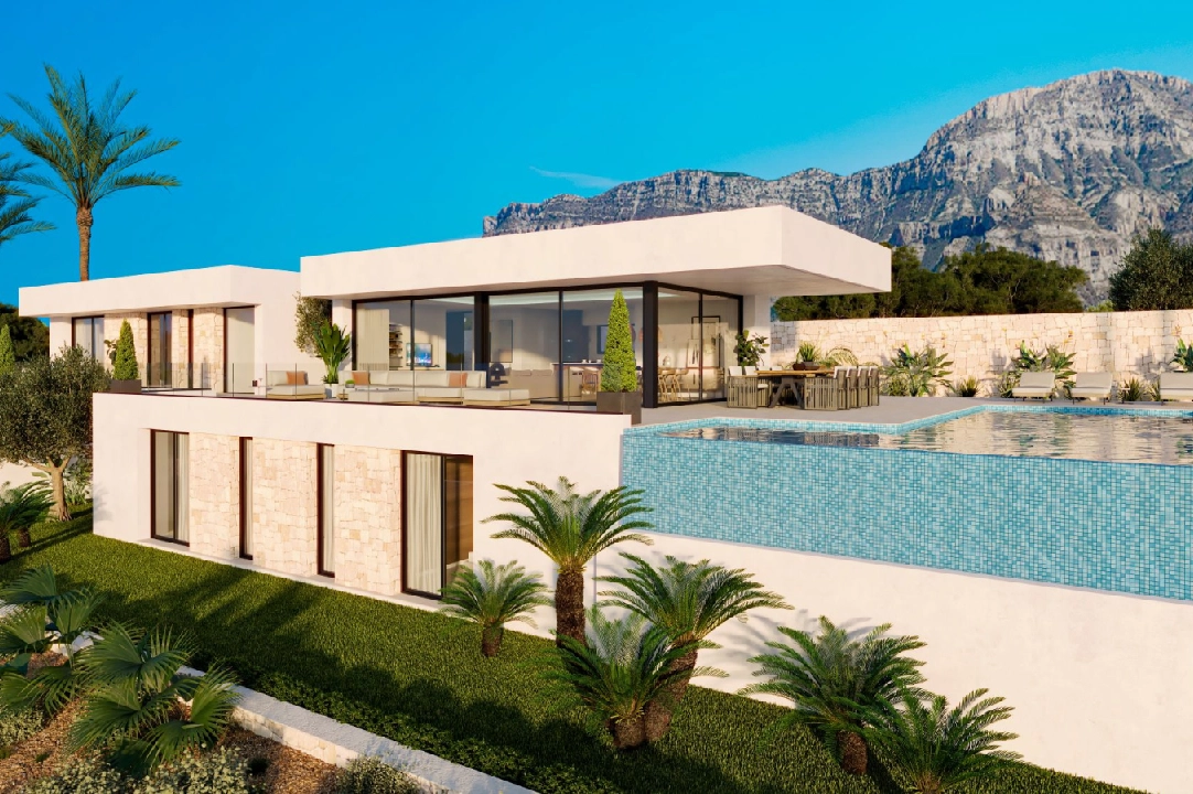 villa en Denia(San Juan) en venta, superficie 322 m², ano de construccion 2026, + calefaccion central, aire acondicionado, parcela 1600 m², 4 dormitorios, 4 banos, piscina, ref.: AS-0524-3