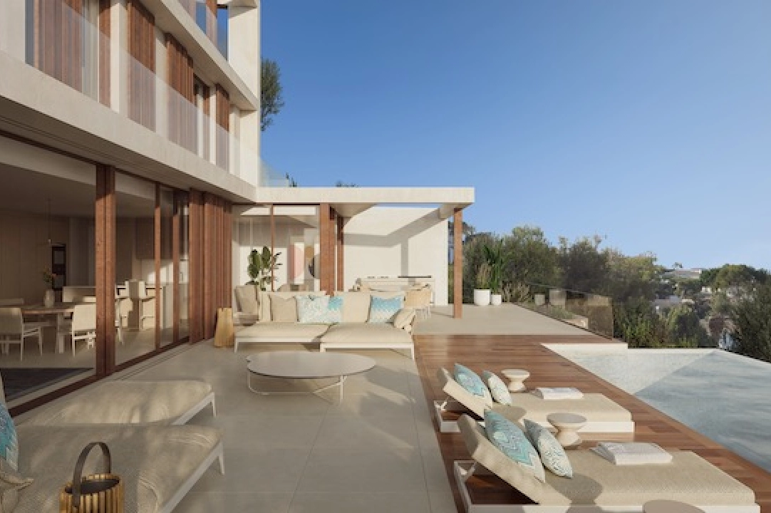 villa en Benissa(San Jaime) en venta, superficie 831 m², aire acondicionado, parcela 770 m², 4 dormitorios, 4 banos, piscina, ref.: CA-H-1775-AMB-9