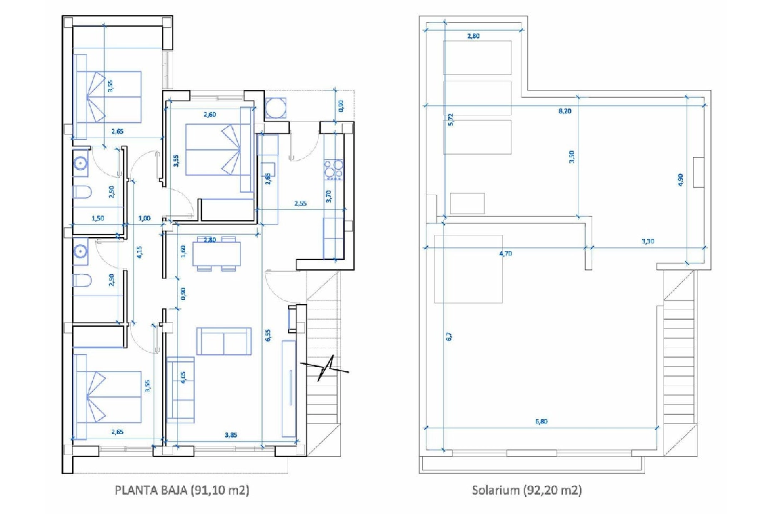 villa en Ciudad Quesada en venta, superficie 183 m², estado first owner, aire acondicionado, parcela 185 m², 3 dormitorios, 2 banos, piscina, ref.: HA-CQN-111-E01-12