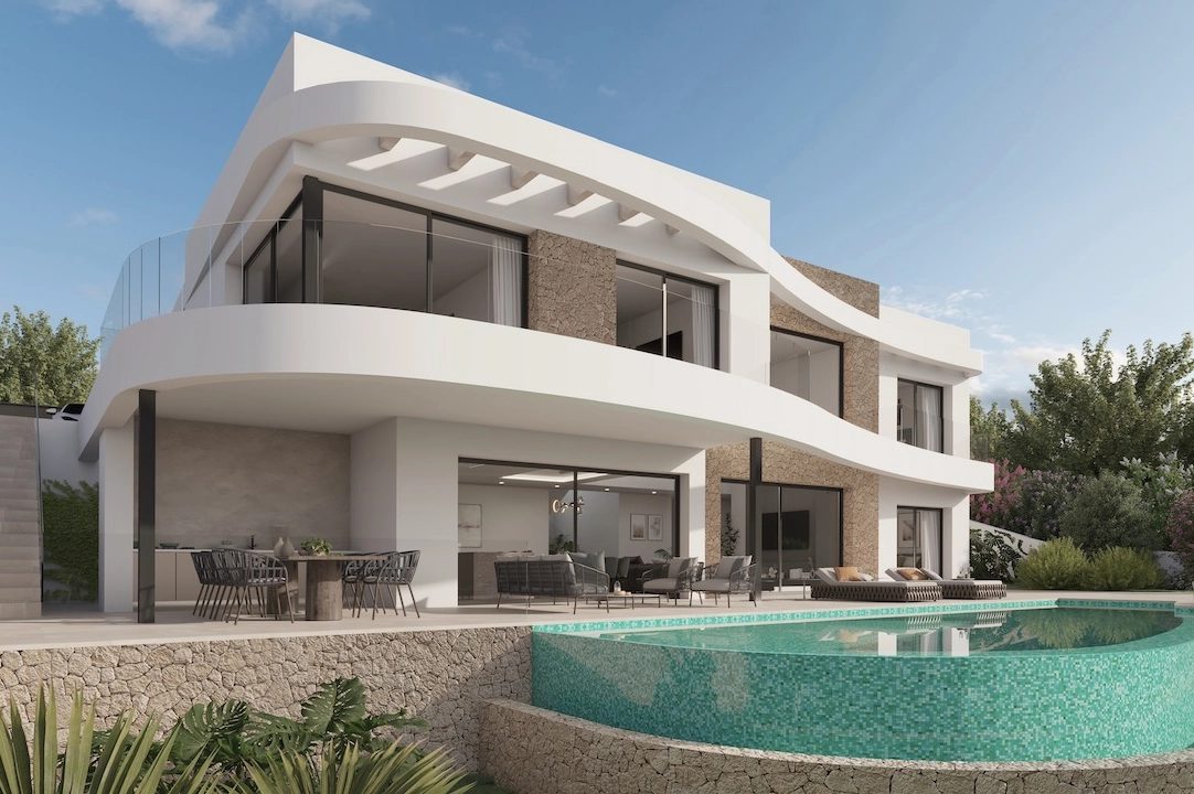 villa en Moraira(La Sabatera) en venta, superficie 185 m², aire acondicionado, parcela 801 m², 4 dormitorios, 4 banos, piscina, ref.: CA-H-1786-AMB-3