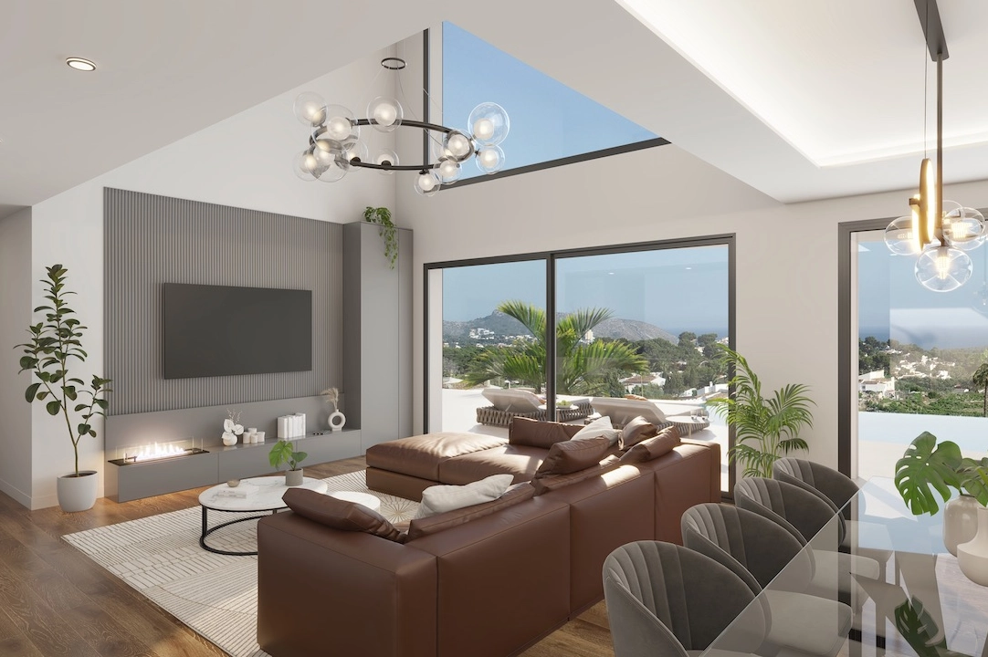 villa en Moraira(La Sabatera) en venta, superficie 185 m², aire acondicionado, parcela 801 m², 4 dormitorios, 4 banos, piscina, ref.: CA-H-1786-AMB-4