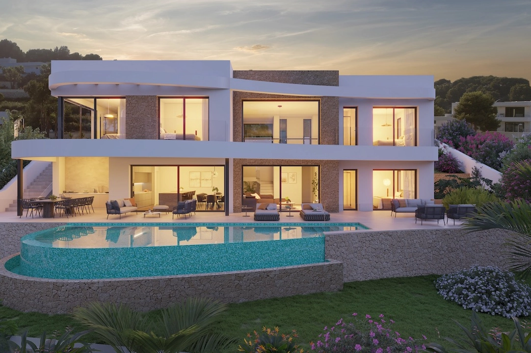 villa en Moraira(La Sabatera) en venta, superficie 185 m², aire acondicionado, parcela 801 m², 4 dormitorios, 4 banos, piscina, ref.: CA-H-1786-AMB-7