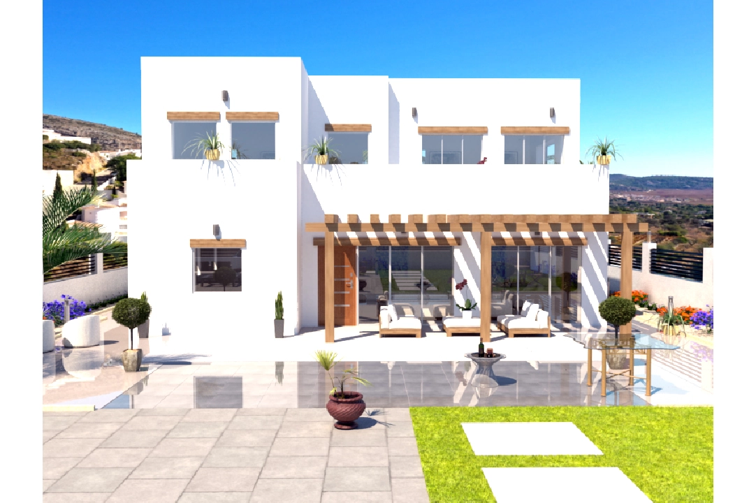 villa en Alcalali(La Solana Gardens) en venta, superficie 303 m², aire acondicionado, parcela 600 m², 4 dormitorios, 3 banos, piscina, ref.: BP-4415ALC-9