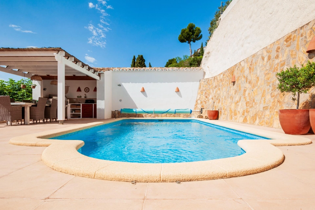 villa en Moraira(Benimeit) en venta, superficie 168 m², aire acondicionado, 3 dormitorios, 3 banos, piscina, ref.: COB-3467-10535-3