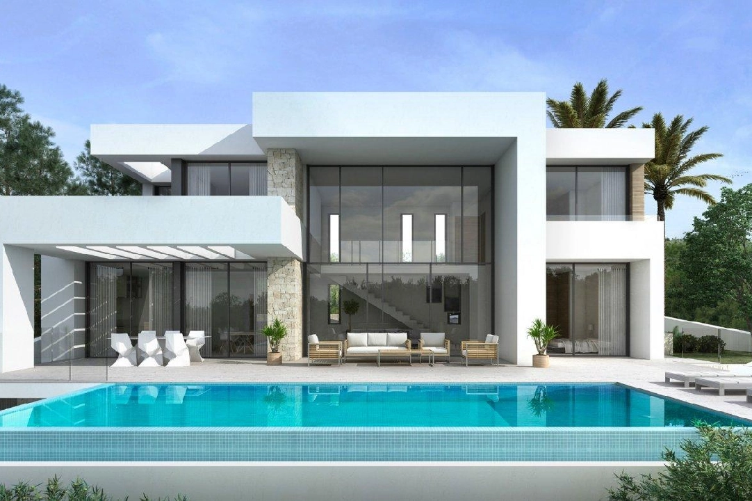 villa en Moraira en venta, superficie 434 m², ano de construccion 2019, aire acondicionado, parcela 800 m², 4 dormitorios, 3 banos, piscina, ref.: AM-11856DA-1