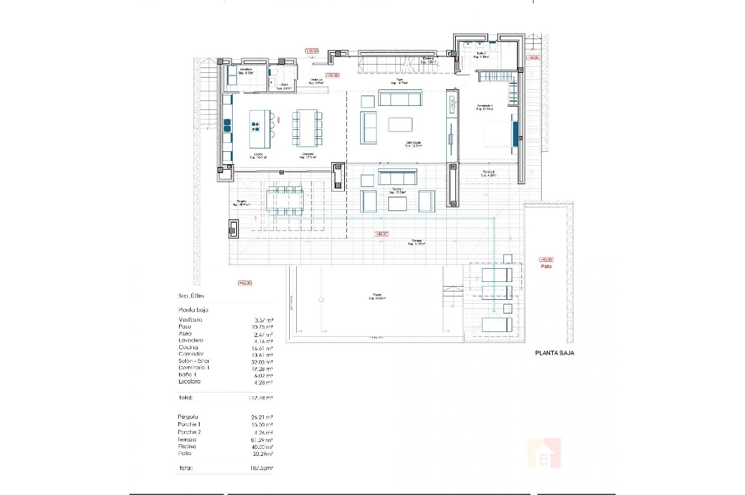 villa en Moraira en venta, superficie 434 m², ano de construccion 2019, aire acondicionado, parcela 800 m², 4 dormitorios, 3 banos, piscina, ref.: AM-11856DA-7