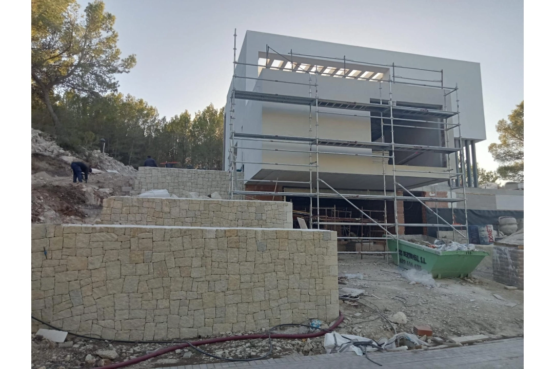 villa en Moraira en venta, superficie 394 m², ano de construccion 2020, aire acondicionado, parcela 800 m², 4 dormitorios, 3 banos, piscina, ref.: AM-11509DA-19