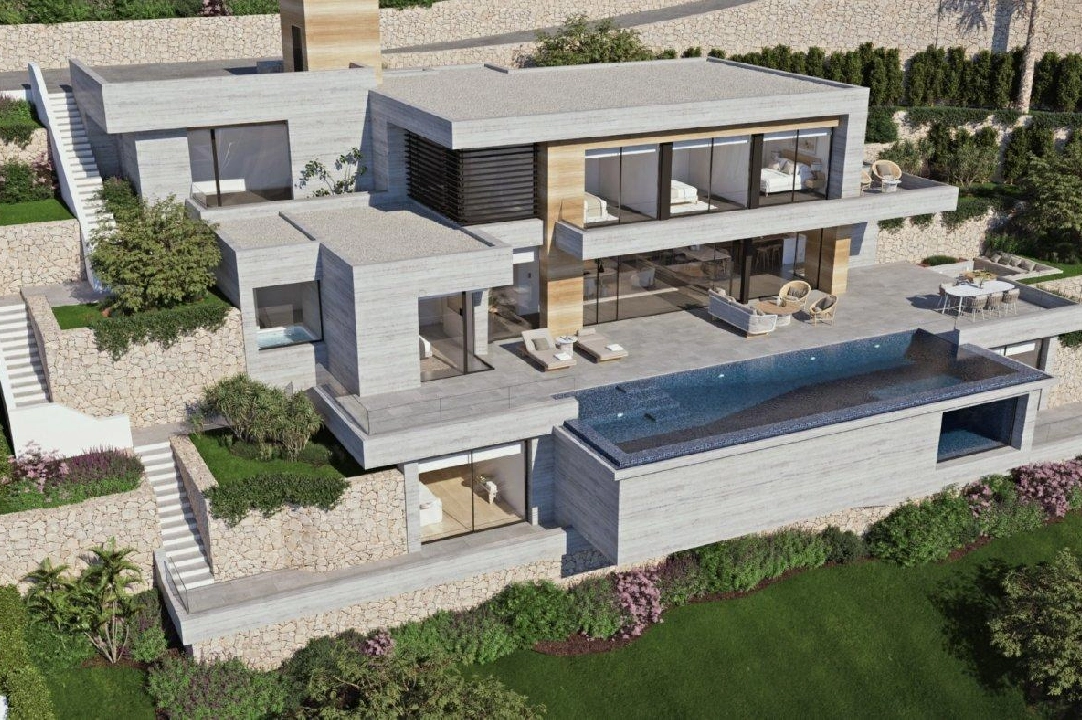 villa en Benissa en venta, superficie 474 m², ano de construccion 2021, aire acondicionado, parcela 1565 m², 4 dormitorios, 4 banos, piscina, ref.: AM-11597DA-6