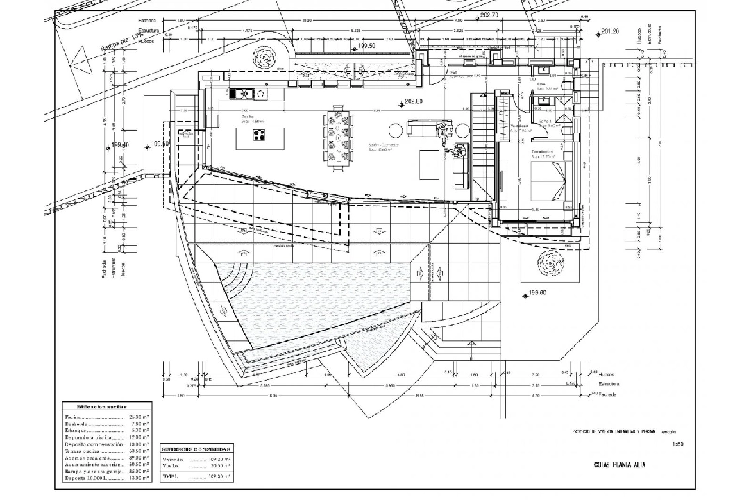 villa en Calpe en venta, superficie 273 m², ano de construccion 2022, aire acondicionado, parcela 805 m², 4 dormitorios, 4 banos, piscina, ref.: AM-11772DA-20