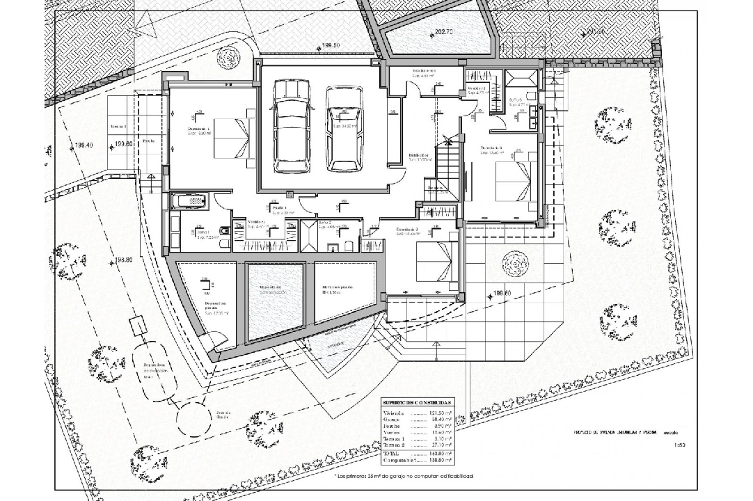 villa en Calpe en venta, superficie 273 m², ano de construccion 2022, aire acondicionado, parcela 805 m², 4 dormitorios, 4 banos, piscina, ref.: AM-11772DA-24