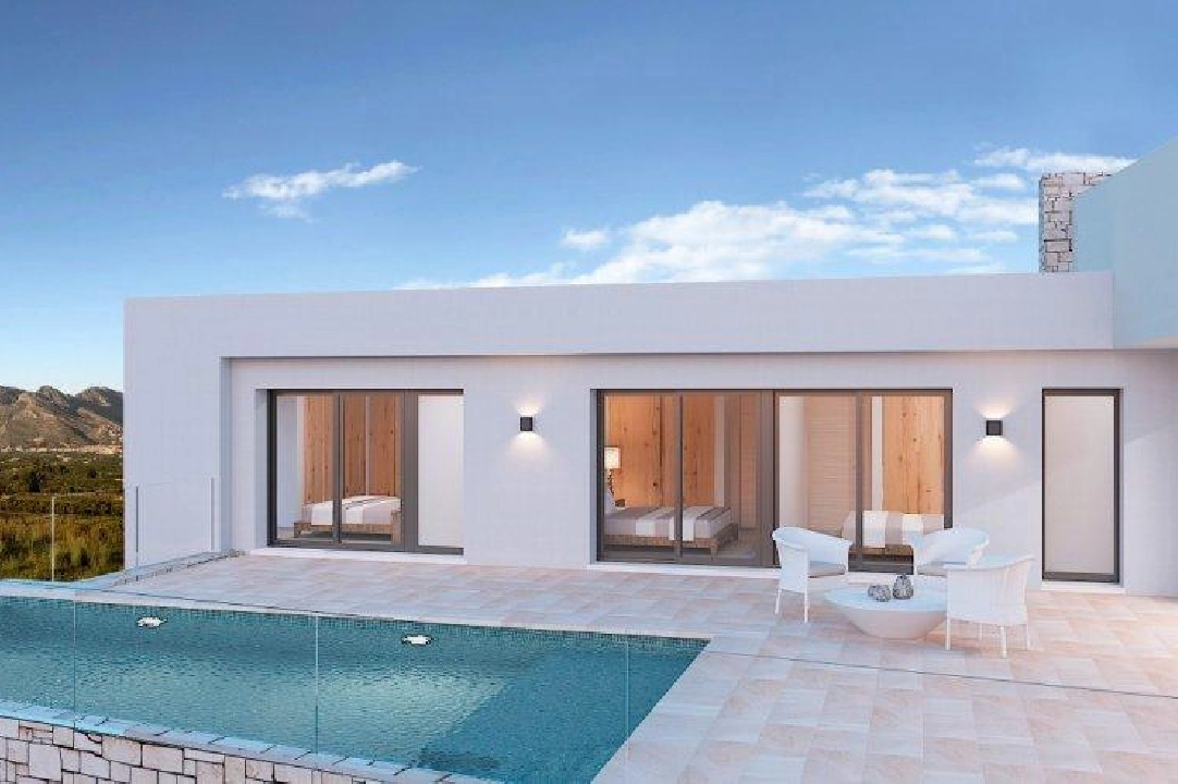 villa en Alcalali en venta, superficie 155 m², ano de construccion 2024, aire acondicionado, parcela 800 m², 3 dormitorios, 2 banos, piscina, ref.: AM-11841DA-1