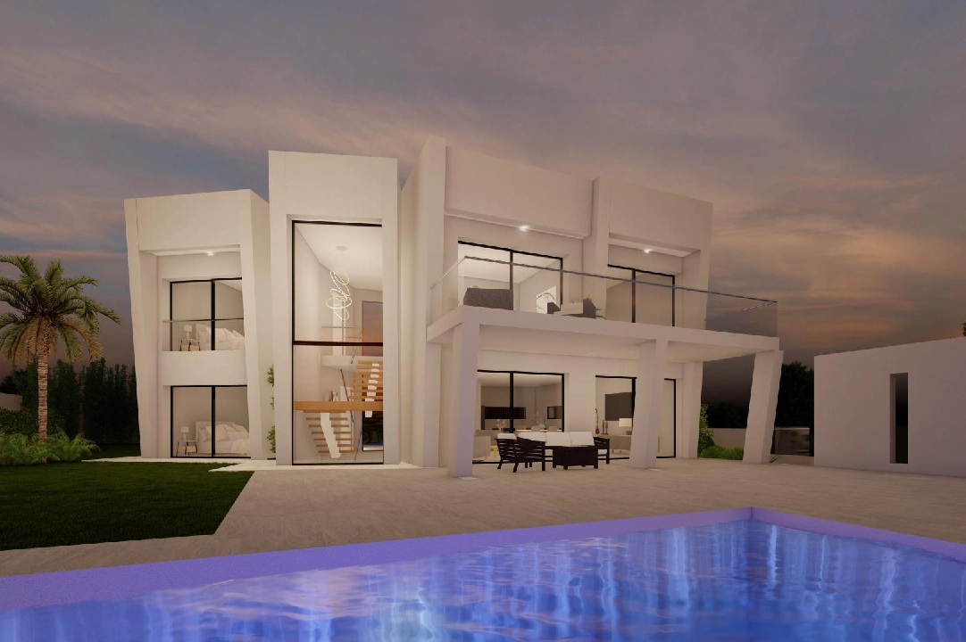 villa en Moraira en venta, superficie 365 m², ano de construccion 2023, aire acondicionado, parcela 967 m², 4 dormitorios, 4 banos, piscina, ref.: AM-11867DA-1