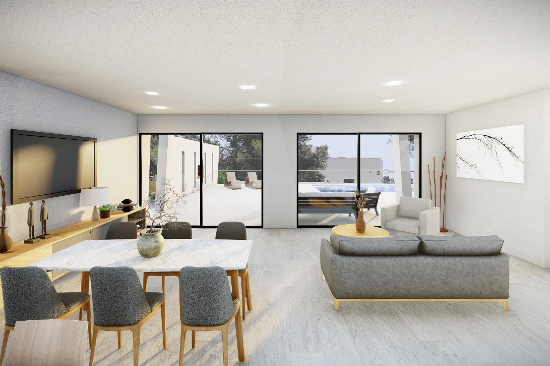 villa en Moraira en venta, superficie 365 m², ano de construccion 2023, aire acondicionado, parcela 967 m², 4 dormitorios, 4 banos, piscina, ref.: AM-11867DA-14