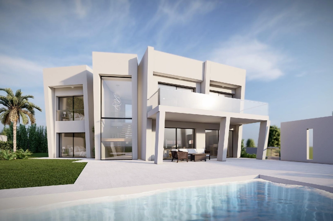 villa en Moraira en venta, superficie 365 m², ano de construccion 2023, aire acondicionado, parcela 967 m², 4 dormitorios, 4 banos, piscina, ref.: AM-11867DA-2