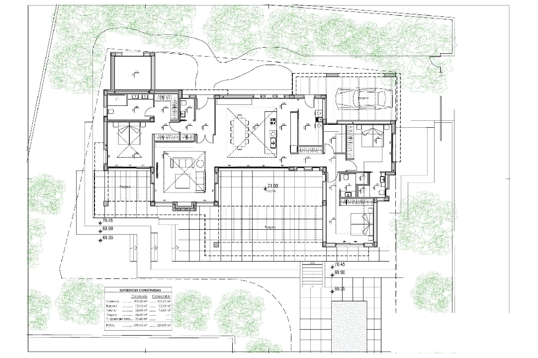 villa en Javea en venta, superficie 420 m², ano de construccion 2023, aire acondicionado, parcela 1741 m², 4 dormitorios, 5 banos, piscina, ref.: AM-12003DA-14