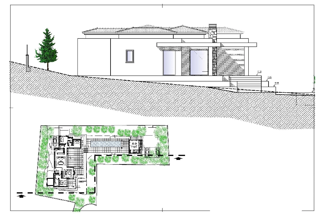 villa en Javea en venta, superficie 420 m², ano de construccion 2023, aire acondicionado, parcela 1741 m², 4 dormitorios, 5 banos, piscina, ref.: AM-12003DA-8