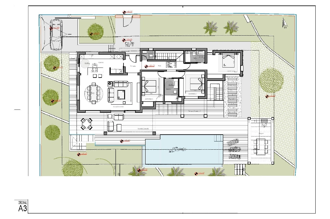 villa en Moraira en venta, superficie 261 m², ano de construccion 2023, aire acondicionado, parcela 810 m², 4 dormitorios, 3 banos, piscina, ref.: AM-12027DA-18