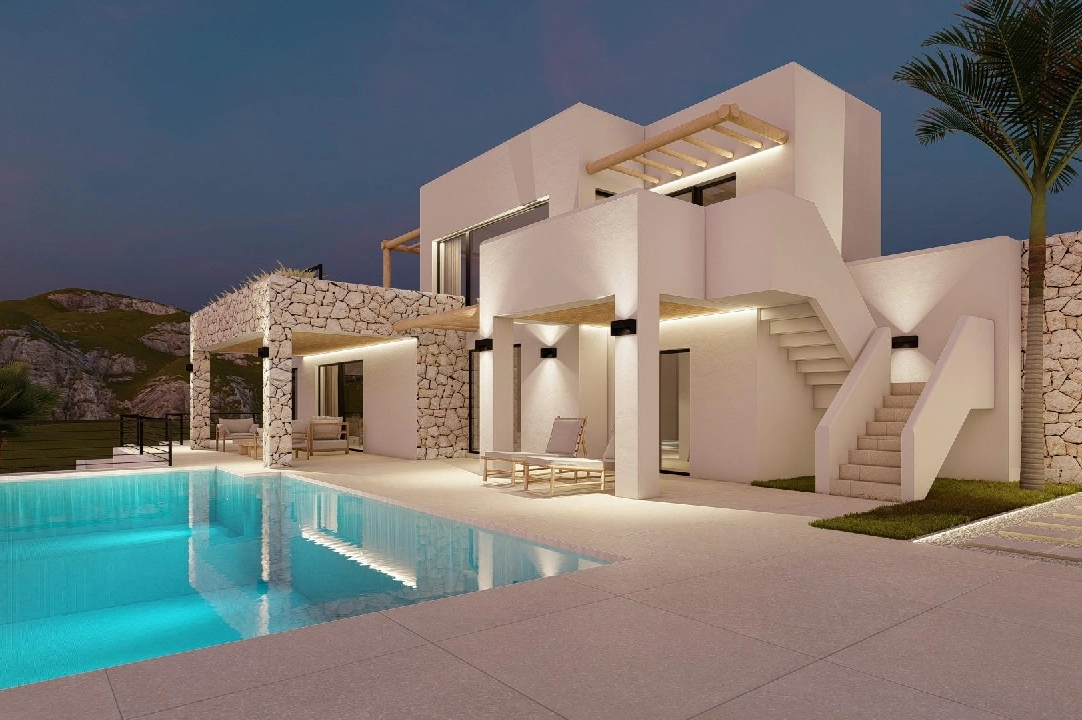 villa en Moraira en venta, superficie 261 m², ano de construccion 2023, aire acondicionado, parcela 810 m², 4 dormitorios, 3 banos, piscina, ref.: AM-12027DA-2