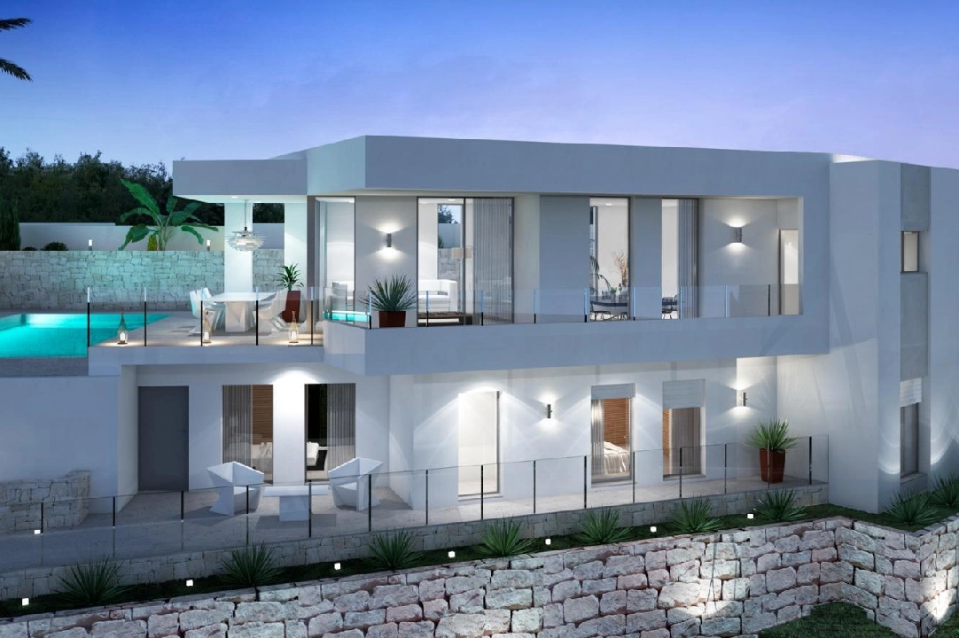 villa en Moraira en venta, superficie 286 m², ano de construccion 2024, aire acondicionado, parcela 800 m², 3 dormitorios, 2 banos, piscina, ref.: AM-12126DA-1