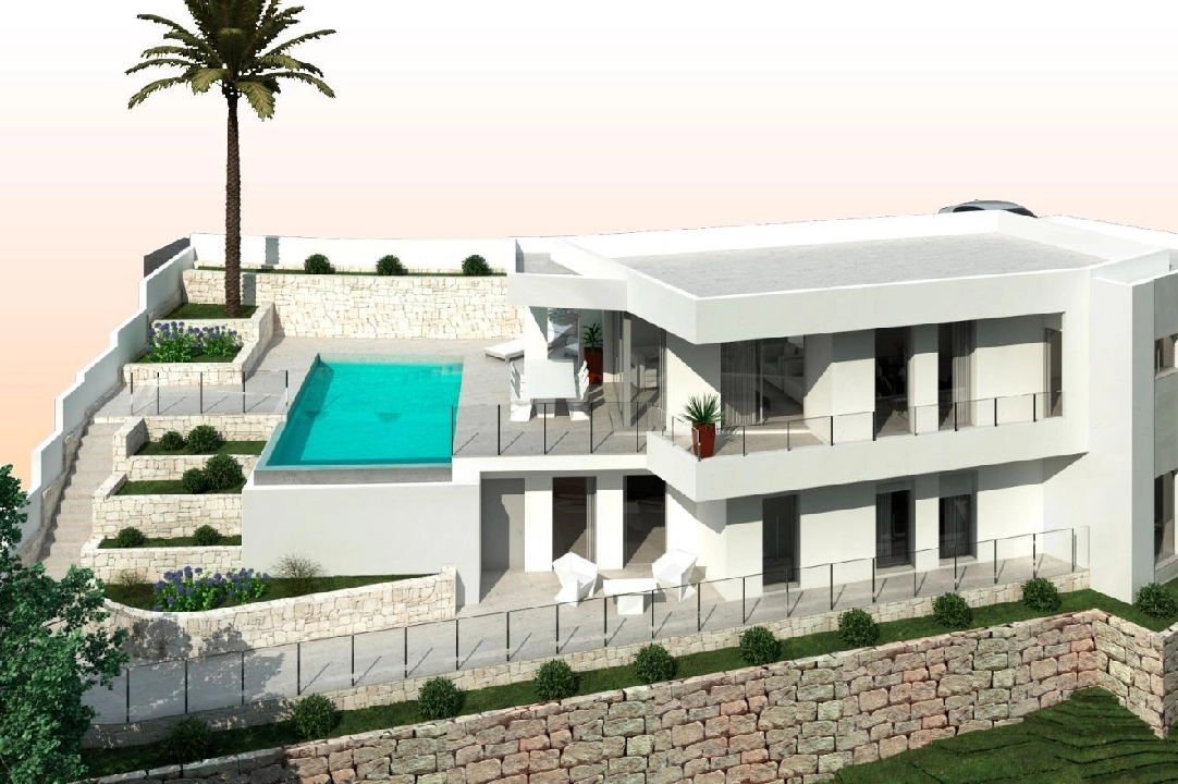 villa en Moraira en venta, superficie 286 m², ano de construccion 2024, aire acondicionado, parcela 800 m², 3 dormitorios, 2 banos, piscina, ref.: AM-12126DA-6