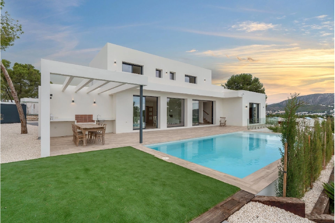 villa en Moraira en venta, superficie 259 m², ano de construccion 2024, aire acondicionado, parcela 800 m², 3 dormitorios, 3 banos, piscina, ref.: AM-12206DR-4