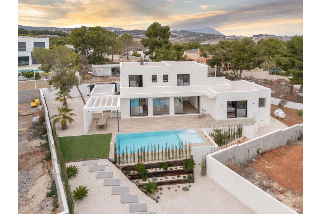 villa en Moraira en venta, superficie 259 m², ano de construccion 2024, aire acondicionado, parcela 800 m², 3 dormitorios, 3 banos, piscina, ref.: AM-12206DR-50