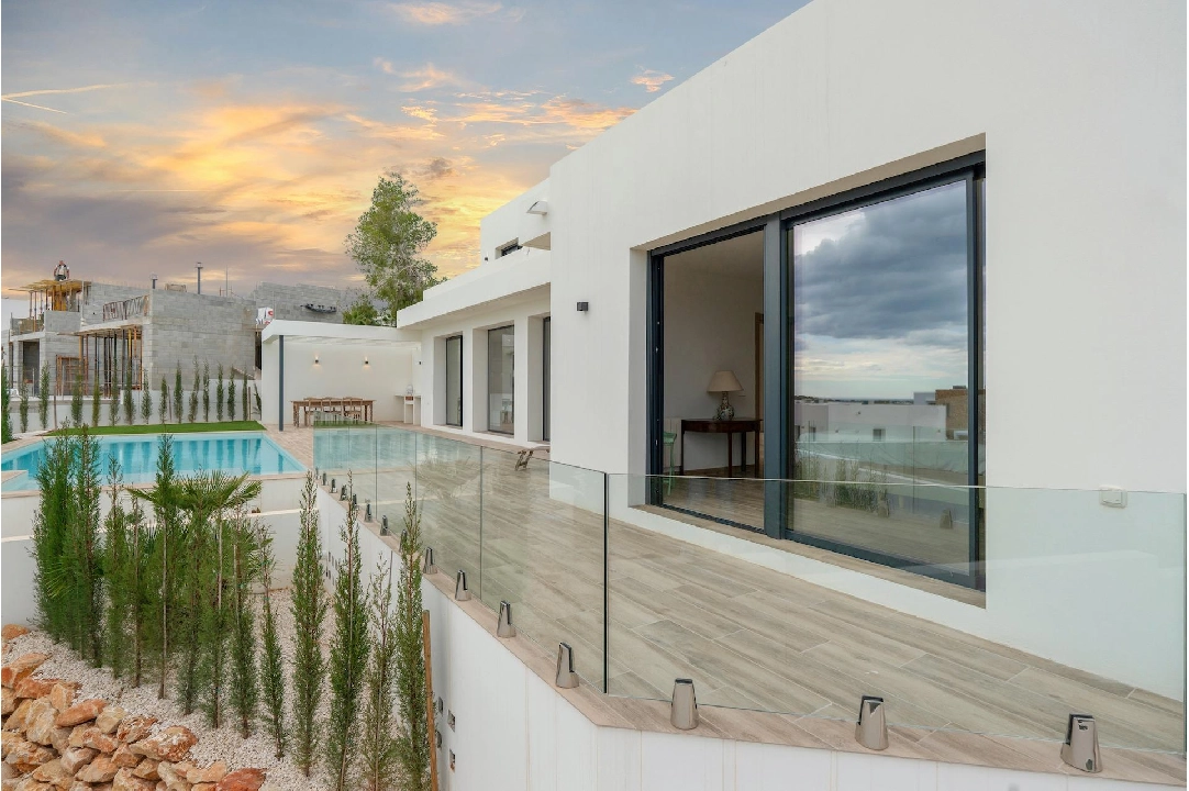 villa en Moraira en venta, superficie 259 m², ano de construccion 2024, aire acondicionado, parcela 800 m², 3 dormitorios, 3 banos, piscina, ref.: AM-12206DR-6