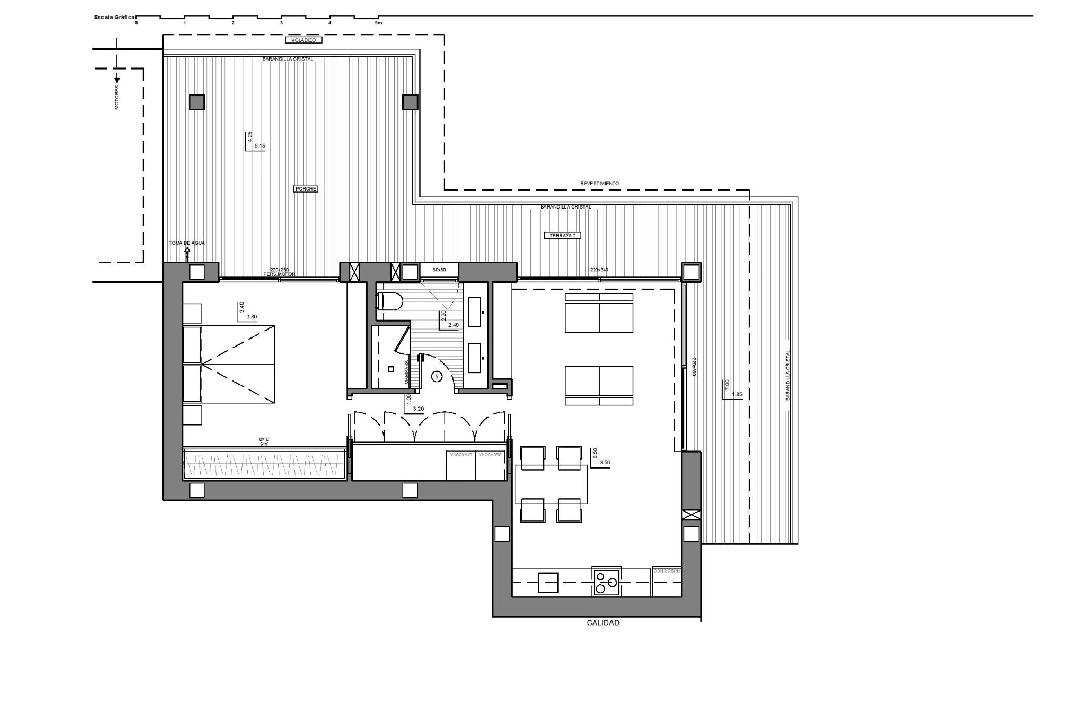 villa en Benitachell en venta, superficie 691 m², ano de construccion 2024, aire acondicionado, parcela 1168 m², 4 dormitorios, 6 banos, piscina, ref.: AM-12233DA-30