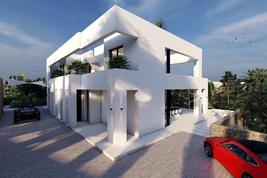 villa en Benissa en venta, superficie 547 m², ano de construccion 2024, aire acondicionado, parcela 1347 m², 4 dormitorios, 3 banos, piscina, ref.: AM-12239DA-1