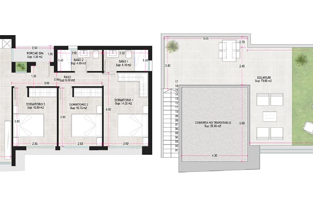 villa en Alhama de Murcia en venta, superficie 166 m², estado first owner, parcela 306 m², 3 dormitorios, 2 banos, ref.: HA-AHN-120-E02-5