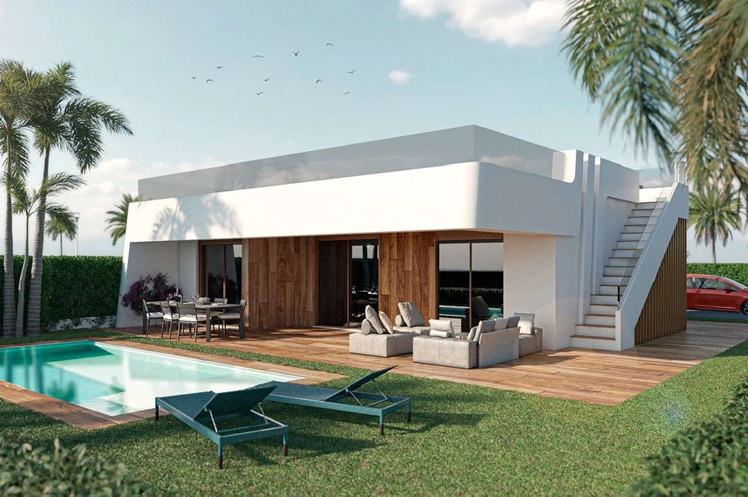 villa en Alhama de Murcia en venta, superficie 205 m², estado first owner, parcela 231 m², 3 dormitorios, 2 banos, piscina, ref.: HA-AHN-111-E02-1