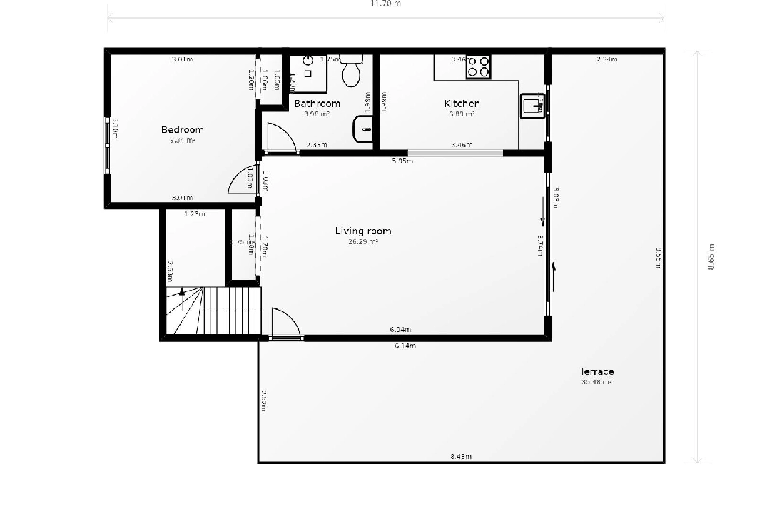 adosado en Calpe(Calpe) en venta, superficie 80 m², aire acondicionado, 3 dormitorios, 2 banos, piscina, ref.: COB-3452-10535-22