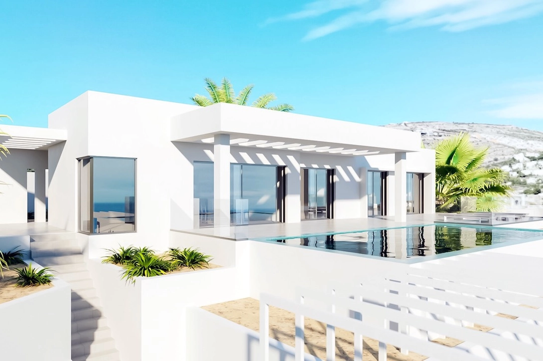 villa en Moraira(Solpark) en venta, superficie 239 m², aire acondicionado, parcela 800 m², 3 dormitorios, 2 banos, piscina, ref.: CA-H-1818-AMB-1