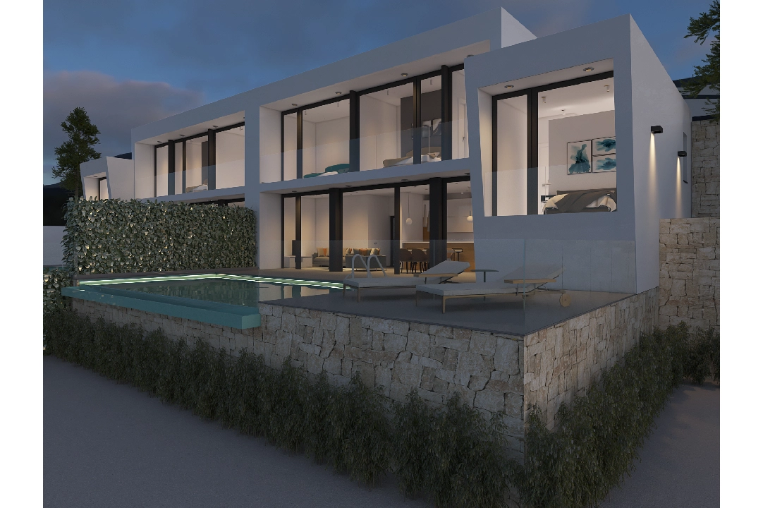 villa en Moraira(Benimeit) en venta, superficie 178 m², aire acondicionado, parcela 508 m², 3 dormitorios, 3 banos, piscina, ref.: CA-H-1820-AMB-4