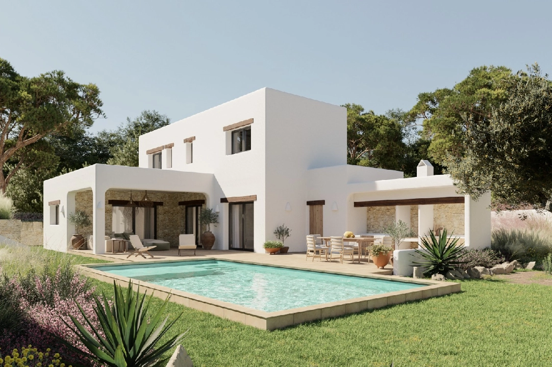 villa en Moraira(Cap Blanc) en venta, superficie 180 m², aire acondicionado, parcela 1056 m², 3 dormitorios, 4 banos, piscina, ref.: CA-H-1699-AMBI-2