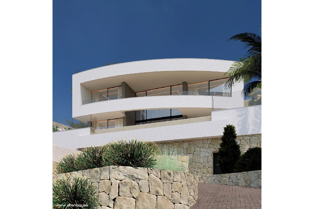 villa en Calpe(Empedrola) en venta, superficie 335 m², aire acondicionado, parcela 1042 m², 4 dormitorios, 4 banos, piscina, ref.: CA-H-1826-AMB-5