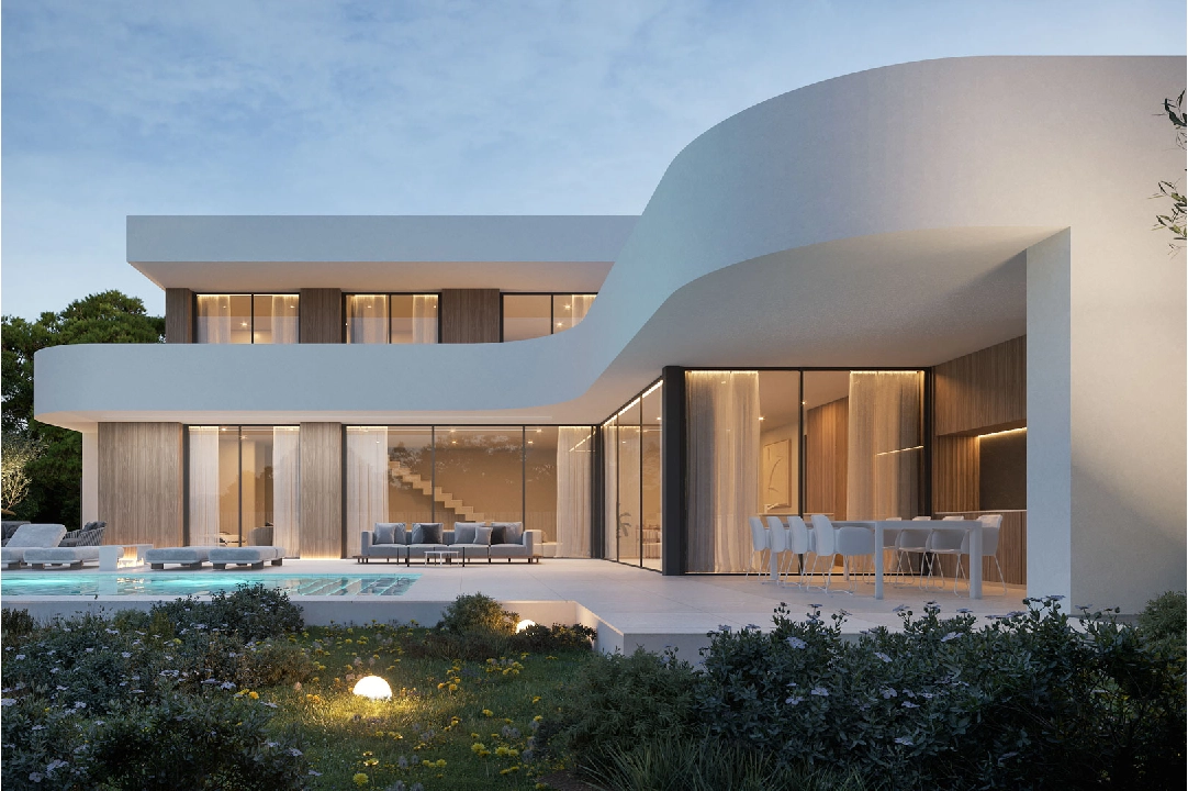 villa en Moraira en venta, superficie 310 m², ano de construccion 2024, aire acondicionado, parcela 1048 m², 4 dormitorios, 4 banos, piscina, ref.: BP-8209MOR-3