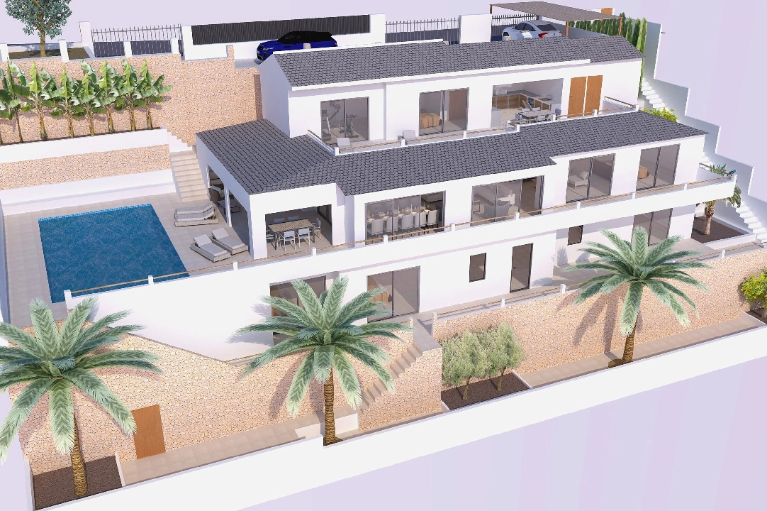 villa en Javea en venta, superficie 320 m², aire acondicionado, parcela 800 m², 5 dormitorios, 4 banos, piscina, ref.: BP-4447JAV-1