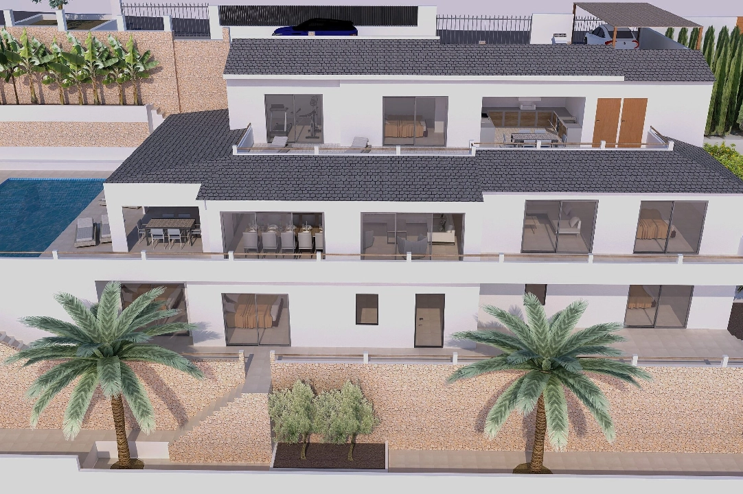 villa en Javea en venta, superficie 320 m², aire acondicionado, parcela 800 m², 5 dormitorios, 4 banos, piscina, ref.: BP-4447JAV-22