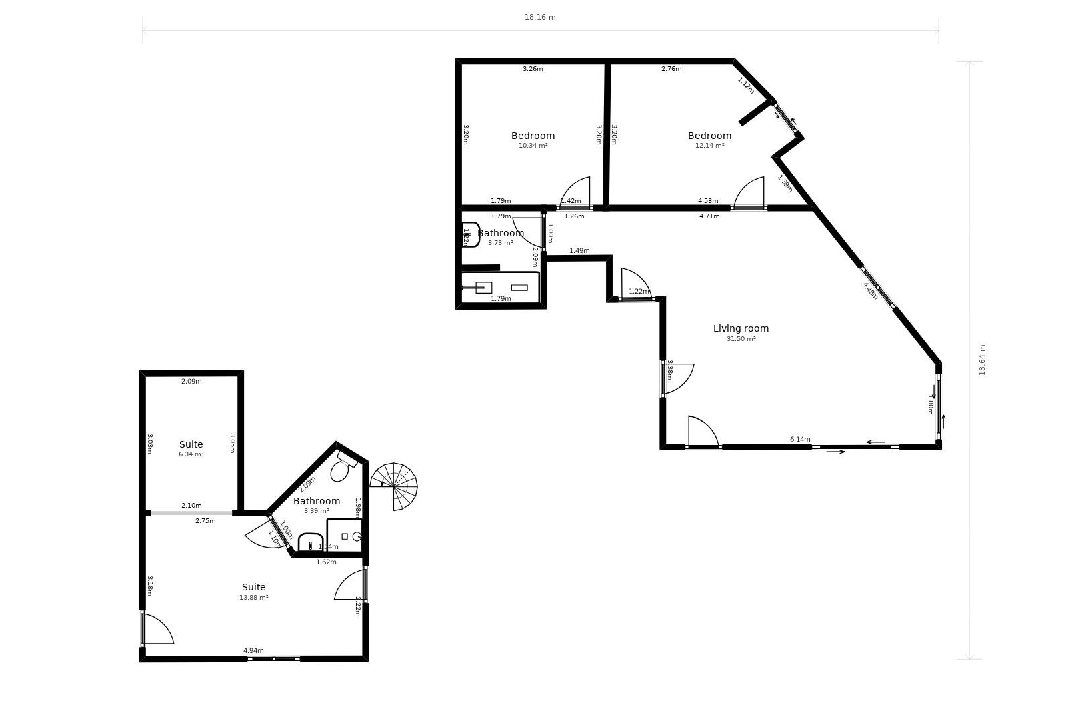 villa en Calpe(Cucarres) en venta, superficie 210 m², aire acondicionado, parcela 800 m², 5 dormitorios, 4 banos, piscina, ref.: COB-3485-10535-35