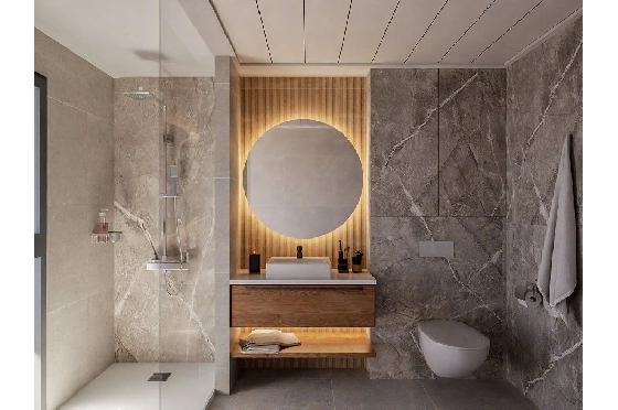 Doppelhaushälfte in Los Nietos zu verkaufen, Wohnfläche 166 m², Zustand Erstbezug, Grundstück 228 m², 3 Schlafzimmer, 3 Badezimmer, Pool, ref.: HA-NIN-100-D01-13